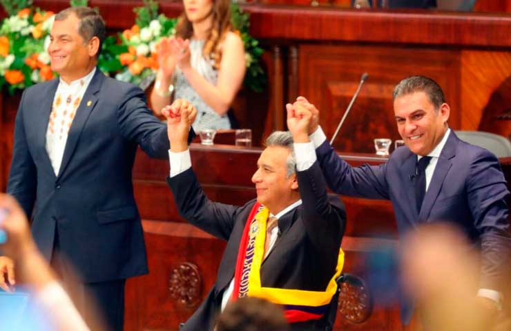 Con un discurso conciliador Lenín Moreno asume presidencia de Ecuador